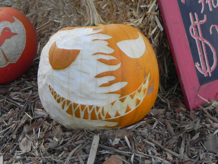 Pumpkin Carving Idea Night and Day
